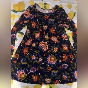 Old Navy floral navy blue dress